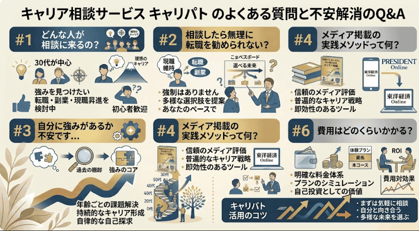 キャリア相談サービスキャリパトのよくある質問と不安解消のQ&A」