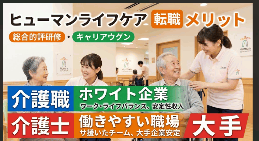 ヒューマンライフケア 転職 メリット, 介護職 ホワイト企業, 介護士 働きやすい職場 大手